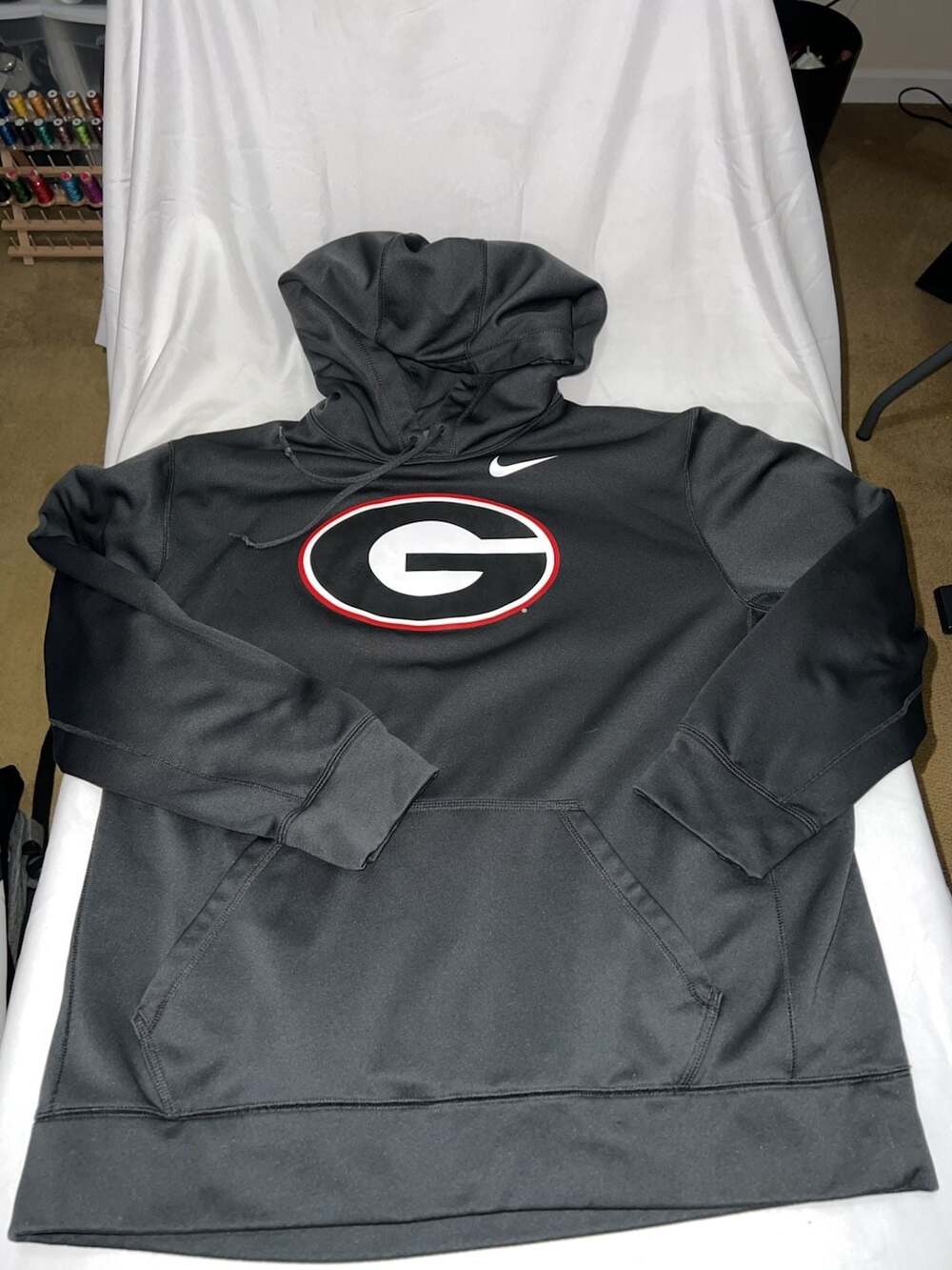 Nike Georgia Bulldogs Therma-Fit Hoodie Black Size Large